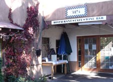 Entrance to 315 Restaurant and Wine Bar in downtown Santa Fe