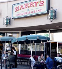 Dine outdoors at Harry's Plaza Cafe in Santa Barbara
