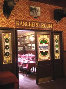 Entrance to the Ranchero Room at Harry's.