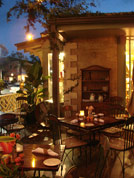 Dine under the stars on Tommy Bahama's patio in Naple Florida